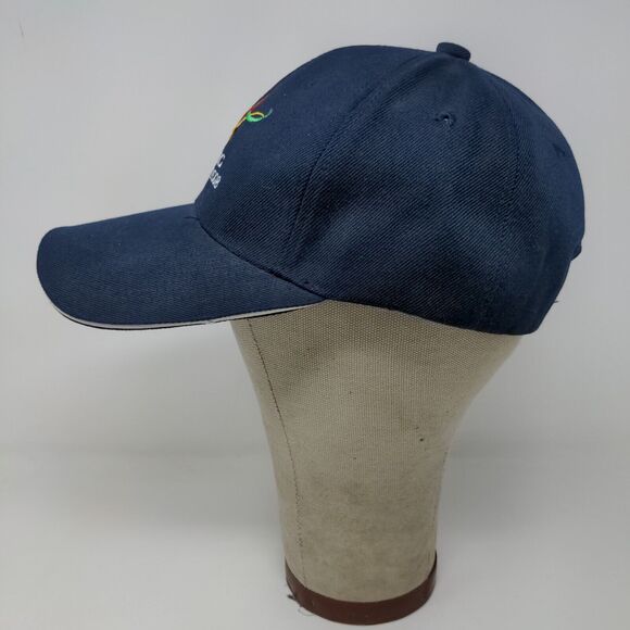Beijing Olympics 2008 Slideback Hat Blue Adjustable Embroidered Logo - Picture 5 of 11